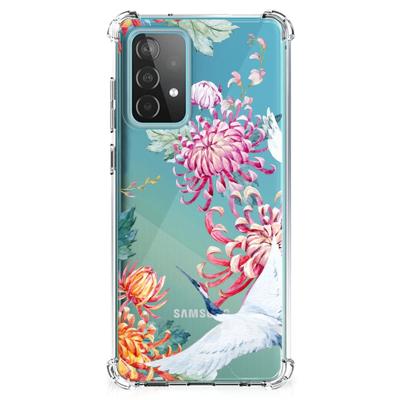 Samsung Galaxy A52 4G/5G Case Anti-shock Bird Flowers Samsung Galaxy A52 4G/5G Case Anti-shock Bird Flowers