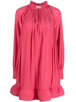 Lanvin robe courte Charmeuse volantée - Rose - thumbnail