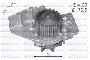 Waterpomp DOLZ, u.a. für Peugeot, Citroën, Fiat, Toyota, Suzuki, Lancia