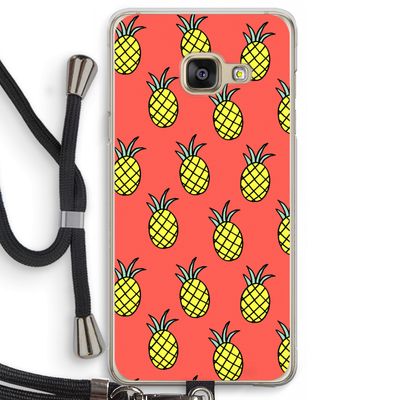Ananas: Samsung Galaxy A3 (2016) Transparant Hoesje met koord