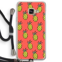 Ananas: Samsung Galaxy A3 (2016) Transparant Hoesje met koord Ananas: Samsung Galaxy A3 (2016) Transparant Hoesje met koord