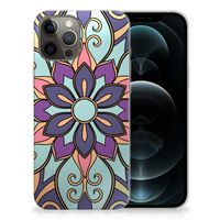 iPhone 12 Pro Max TPU Case Purple Flower - thumbnail