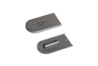 Lamello cabineo afdekkappen donker staal (100st)