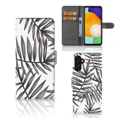 Samsung Galaxy A04s | Samsung Galaxy A13 5G Hoesje Leaves Grey Samsung Galaxy A04s | Samsung Galaxy A13 5G Hoesje Leaves Grey