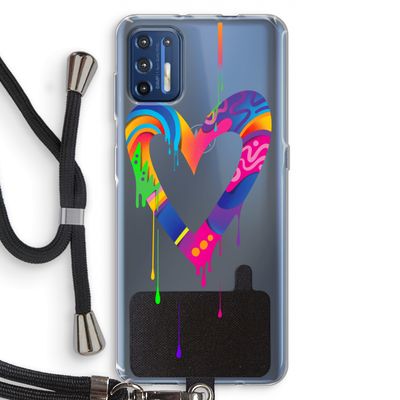Melts My Heart: Motorola Moto G9 Plus Transparant Hoesje met koord