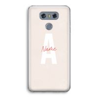 Strawberry Milkshake: LG G6 Transparant Hoesje