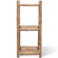 The Living Store Bamboe Rek - 35 x 35 x 81 cm - 3 Lagen - Weerbestendig - Duurzaam