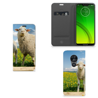 Motorola Moto G7 Power Hoesje maken Schaap en Lammetje - thumbnail