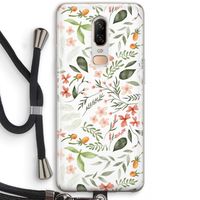 Sweet little flowers: OnePlus 6 Transparant Hoesje met koord