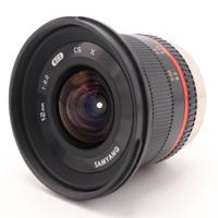 Samyang 12mm F/2.0 NCS CS Fuji X Zwart occasion