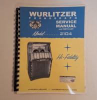 Wurlitzer 2104 Service Manual And Parts List