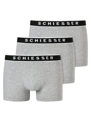 Schiesser - 95-5 - Shorts - 3 pack - licht grijs, Maat:M