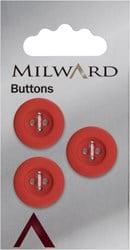 Milward Knoop Mat met Opstaande Rand Rood 17mm (3 stuks)