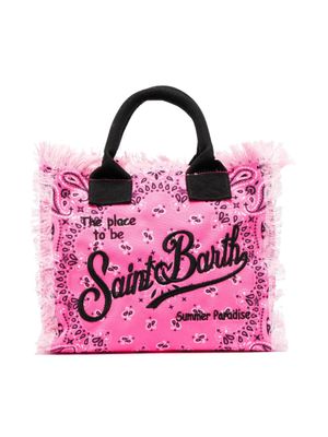 MC2 Saint Barth Kids sac de plage à carreaux vichy - Rose MC2 Saint Barth Kids sac de plage à carreaux vichy - Rose