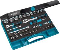 HAZET Dopsleutelset 882-1 | 3/8 inch (10 mm) vierkant hol, 1/4 inch (6,3 mm) vierkant hol, 1/4 inch (6,3 mm) zeskant massief, 5/16 inch (8 mm) zeskant