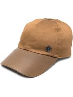 Zegna casquette à plaque logo - Marron