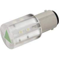 CML 18561231 LED-signaallamp Groen BA15d 230 V/AC 280 mcd - thumbnail