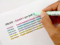 Pilot FriXion Light Soft markeerstift 3 stuk(s) Beitelvormige punt Blauw, Roze, Geel - thumbnail
