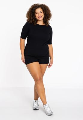 Yoek T-shirt LOUNGE | Zwart | Maat 54/56