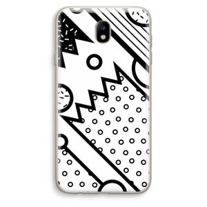 Pop Art #4: Samsung Galaxy J7 (2017) Transparant Hoesje