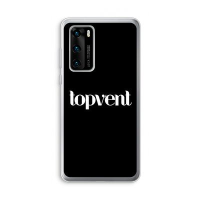 Topvent Zwart: Huawei P40 Transparant Hoesje