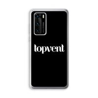 Topvent Zwart: Huawei P40 Transparant Hoesje