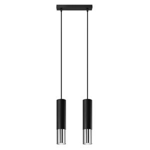 Hanglamp LOOPEZ 2 zwart/chroom