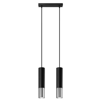Hanglamp LOOPEZ 2 zwart/chroom