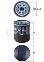 Oliefilter MAHLE, Diameter (mm)76mm, u.a. für Fiat, Lancia, Citroën, Alfa Romeo, Autobianchi, Innocenti - thumbnail