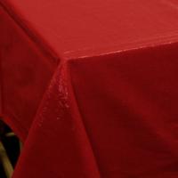 Unique Living Textile glamour Tafelkleed - 150 x 300 cm - rood - Eettafel tafellakens - polyester
