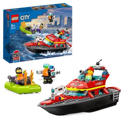 LEGO CITY reddingsboot brand 60373