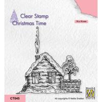 Nellie's Choice • christmas time clear stempels snowy cottage-2