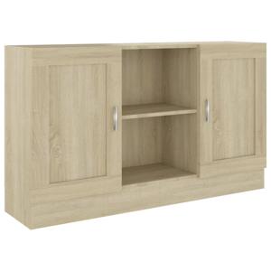 vidaXL Dressoir 120x30,5x70 cm bewerkt hout sonoma eikenkleurig