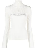 MISBHV haut à logo intarsia - Blanc