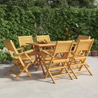 Tuinstoelen inklapbaar 6 st 55x62x90 cm massief teakhout