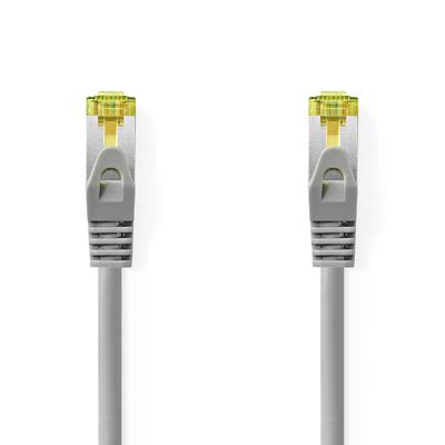Nedis Cat 8.1 Netwerkkabel | S/FTP | RJ45 Male | RJ45 Male | 1.00 m | Rond | LSZH | Grijs | Label - CCGL85520GY10