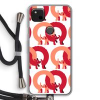 Dogs: Pixel 4a Transparant Hoesje met koord