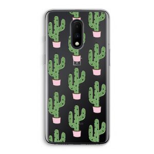 Cactus Lover: OnePlus 7 Transparant Hoesje