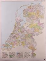 Wandkaart 859 Nederland postcode | Geplastificeerd | 97 x 127 cm | The World of Maps