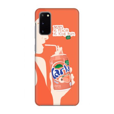 Peach please!: Volledig geprint Samsung Galaxy S20 Hoesje