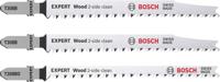 Bosch Accessoires Expert ‘Wood 2-side clean‘ decoupeerzaagbladenset 3-delig - 1 stuk(s) - 2608900559