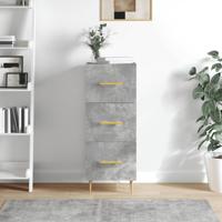 Dressoir 34,5x34x90 cm bewerkt hout betongrijs - thumbnail