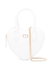 TWINSET Kids sac cabas à design cœur - Blanc