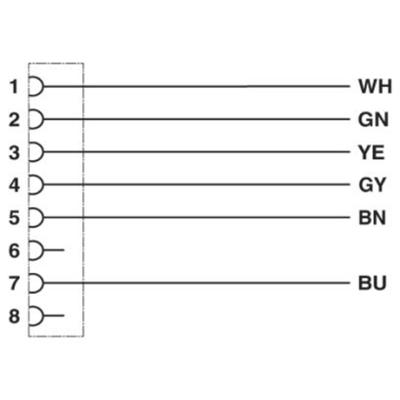 Phoenix Contact 1407820 Sensor/actuator connector, geassembleerd M12 Aantal polen (sensoren): 6 1 stuk(s)