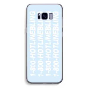 Hotline bling blue: Samsung Galaxy S8 Plus Transparant Hoesje