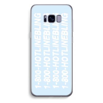 Hotline bling blue: Samsung Galaxy S8 Plus Transparant Hoesje