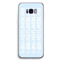 Hotline bling blue: Samsung Galaxy S8 Plus Transparant Hoesje