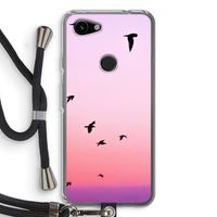 Fly away: Pixel 3a Transparant Hoesje met koord
