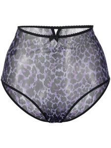 Marlies Dekkers culotte Peekaboo à taille haute - Violet