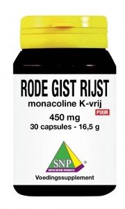 Rode gist rijst monacoline K vrij